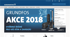 Desktop Screenshot of cz.grundfos.com
