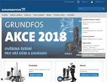 Tablet Screenshot of cz.grundfos.com