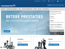 Tablet Screenshot of be.grundfos.com