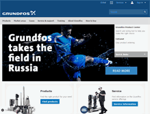 Tablet Screenshot of grundfos.com